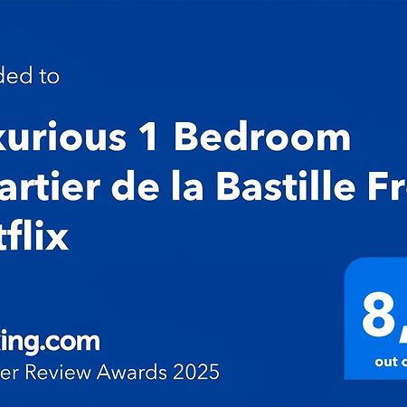 Luxurious 1 Bedroom Quartier De La Bastille Free Netflix Paris Extérieur photo